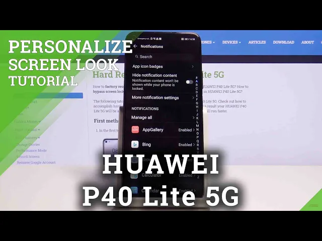 Video thumbnail for How to Manage Notifications in Huawei P40 Lite 5G – Personalize Screen Alerts