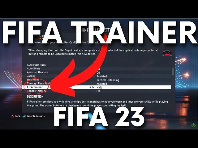 Video thumbnail for How to Enable / Disable FIFA Trainer in FIFA 23?