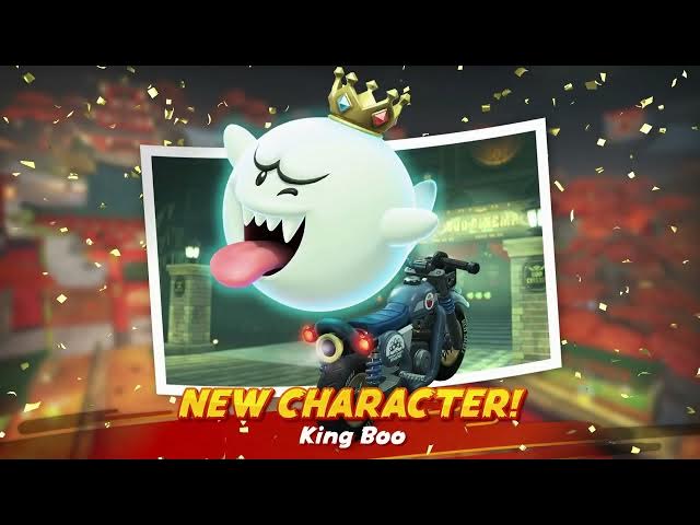 Video thumbnail for Mario Kart World - Leaf Cup 1st Place Cutscene | New Character King Boo | Bumble V Vehicle