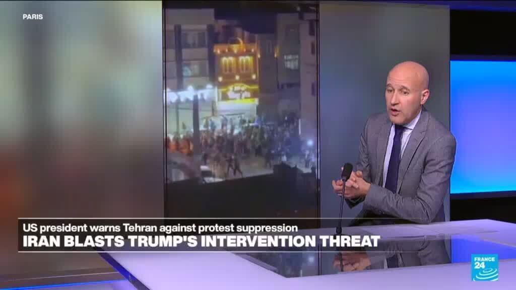 Video thumbnail for Tension escalates between Iran and the United States as Trump threatens intervention