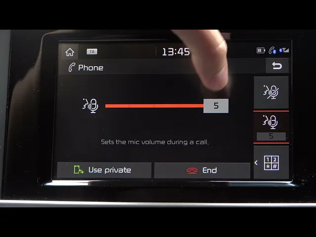 Video thumbnail for How to Change Mic Volume During Phone Calls in KIA Sportage? 2019 Fourth Generation