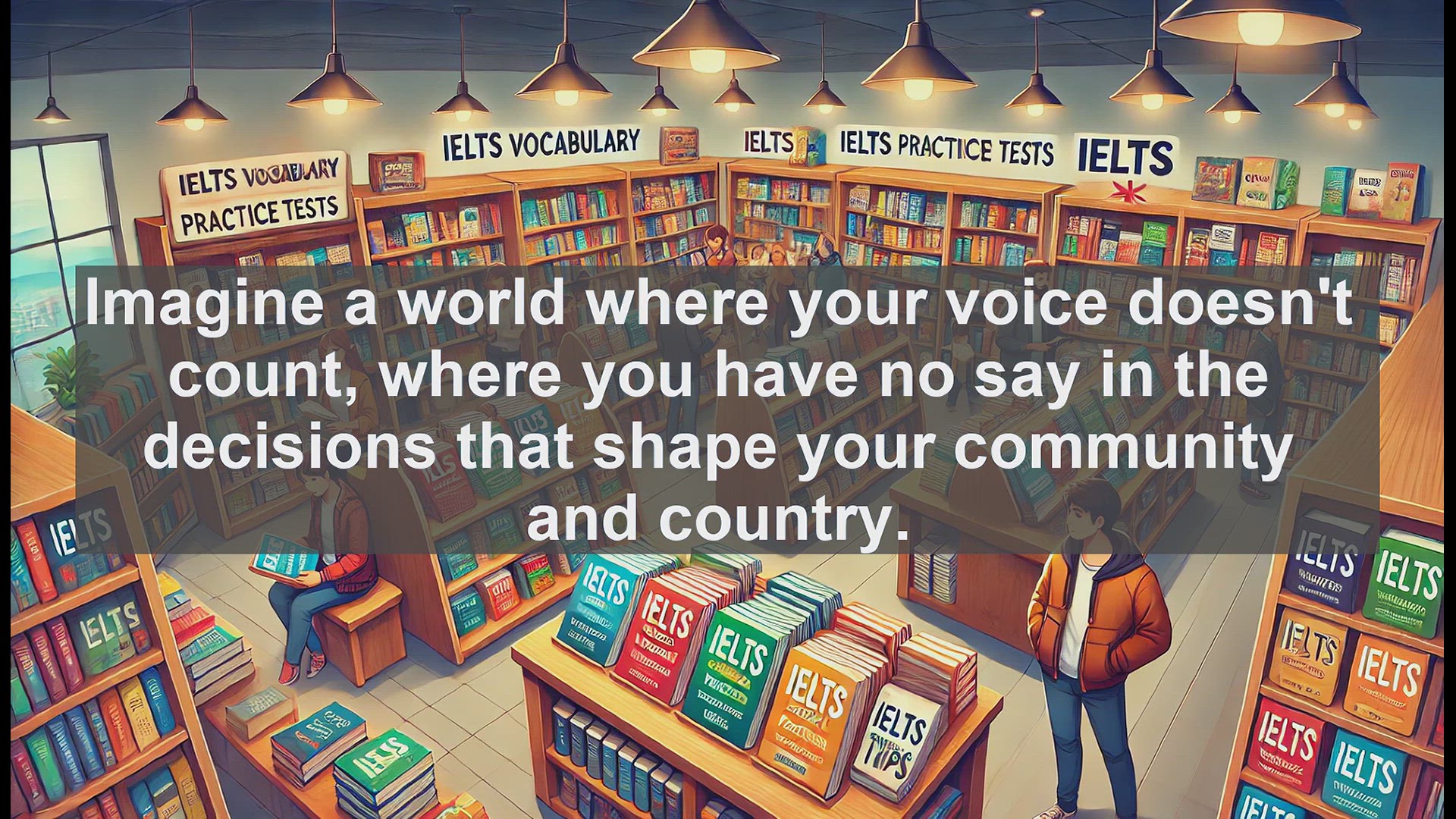 'Video thumbnail for 2000 Must Know IELTS 9.0 Vocabulary - Understanding 'Enfranchised': A Key Concept in Democracy'