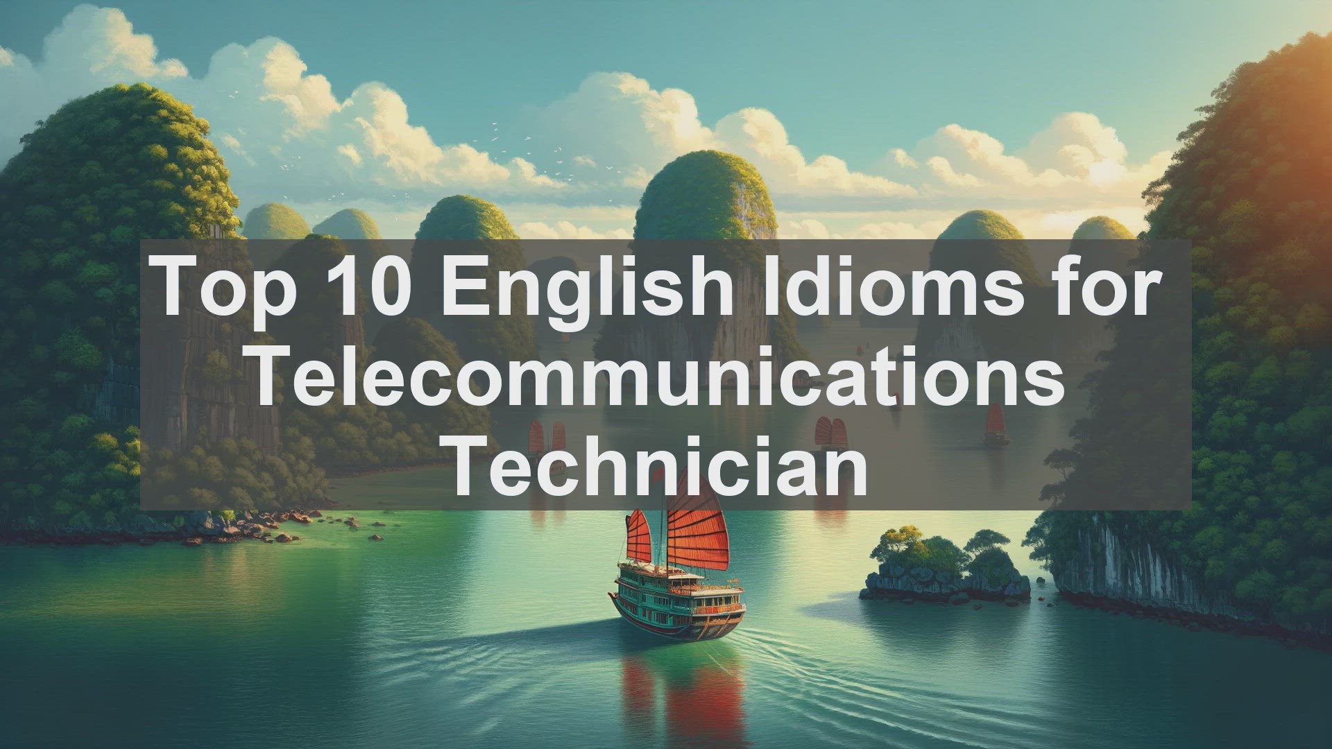 'Video thumbnail for Top 10 English Idioms for Telecommunications Technician'