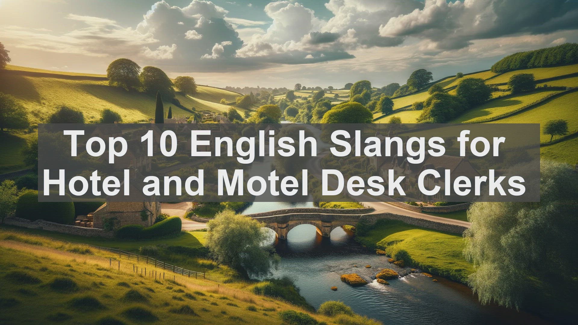 'Video thumbnail for Top 10 English Slangs for Hotel and Motel Desk Clerks'