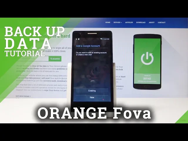 Video thumbnail for How to Backup Data in ORANGE Fova - Enable Google Backup