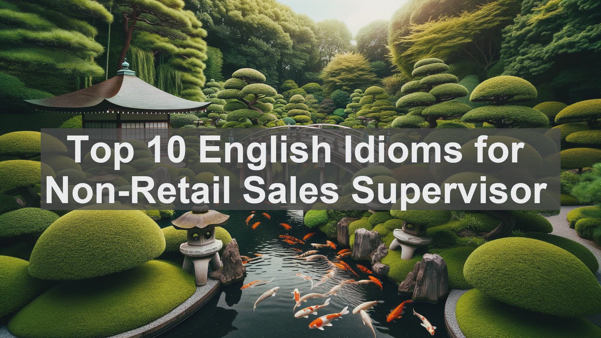 'Video thumbnail for Top 10 English Idioms for NonRetail Sales Supervisor'
