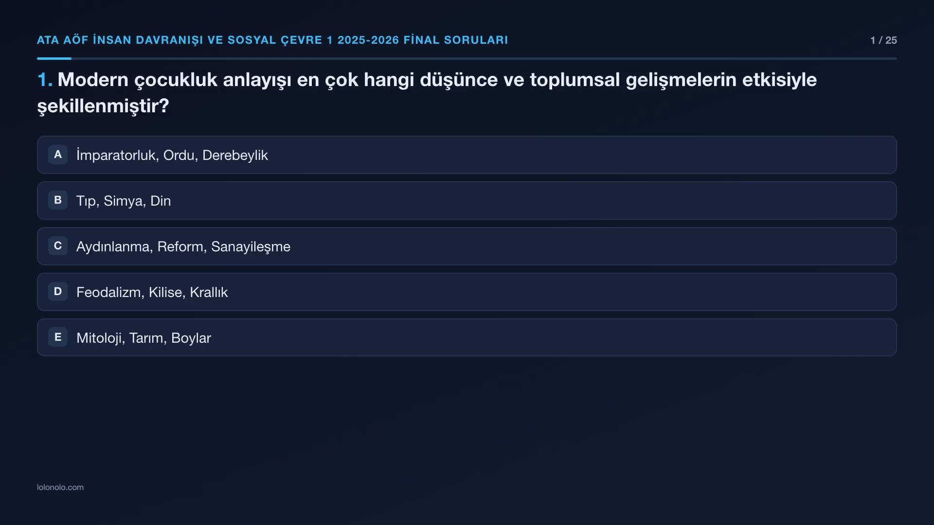 Video thumbnail for Ata Aöf İnsan Davranışı ve Sosyal Çevre 1 2025-2026 Final Soruları