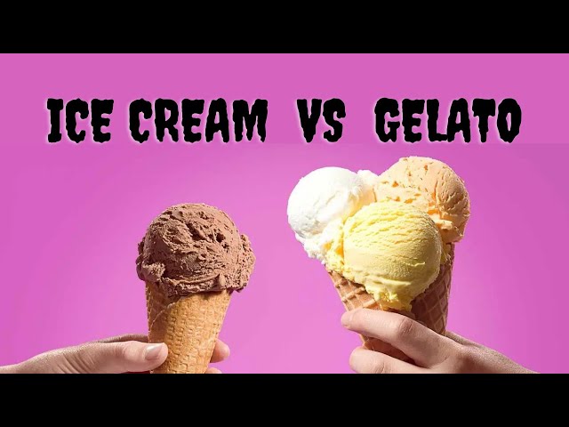 Video thumbnail for What is the difference between ice cream and gelato?