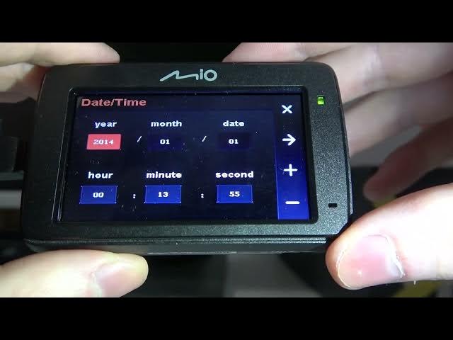 Video thumbnail for Mio MiVue 731   How To Change Date & Time