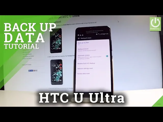 Video thumbnail for HTC U Ultra Back Up Data / Add Backup Account