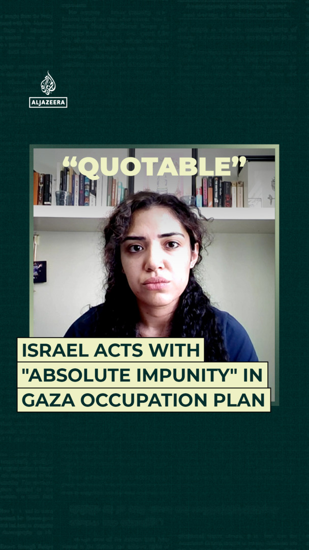 'Video thumbnail for Israel acts with "absolute impunity" in Gaza occupation plan'