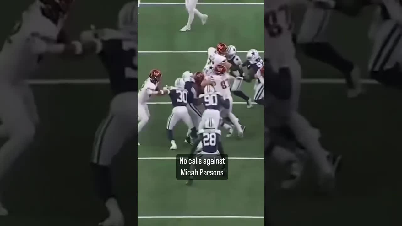 Video thumbnail for No Calls Against #Cowboys Micah Parsons