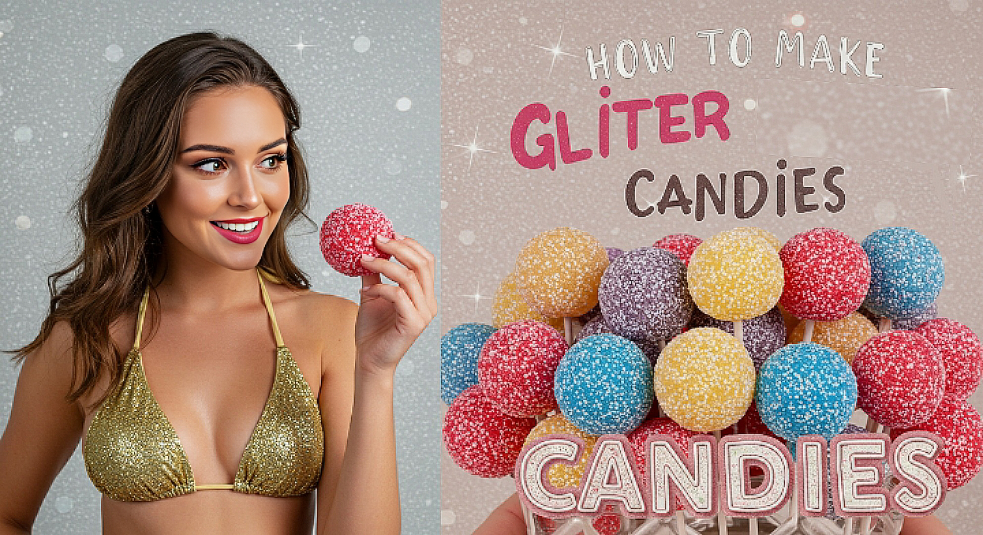 Video thumbnail for How to Make Glitter Candies
