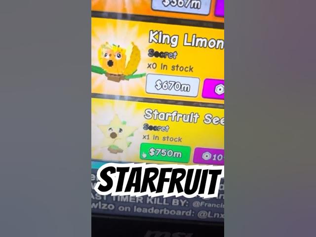 Video thumbnail for 🔴LIVE STOCK🔴 STARFRUIT PLANTS VS BRAINROTS #roblox #brainrot #plantsvsbrainrots #gaming