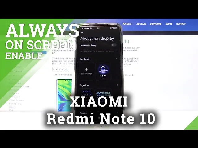 Video thumbnail for How to Deactivate Always on Display Option in XIAOMI Redmi Note 10
