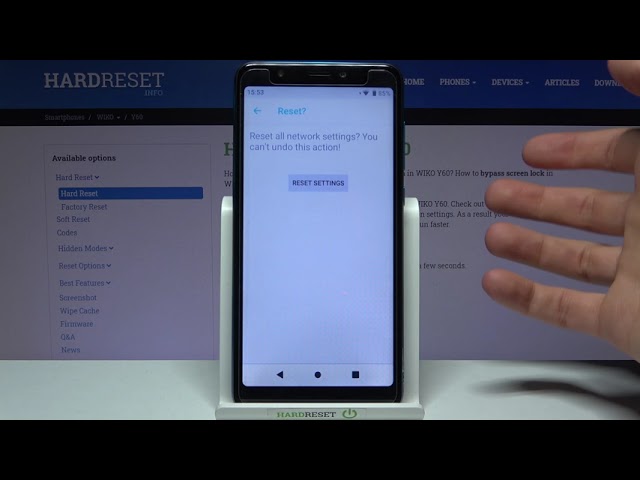 Video thumbnail for How to Reset Network Settings on WIKO Y60 – Reset Wi-Fi Configuration
