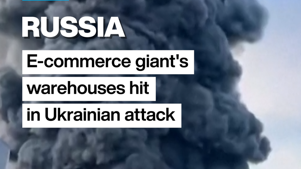 Video thumbnail for #Ukraine targets Russian #ecommerce giant's warehouses in fourth #attack