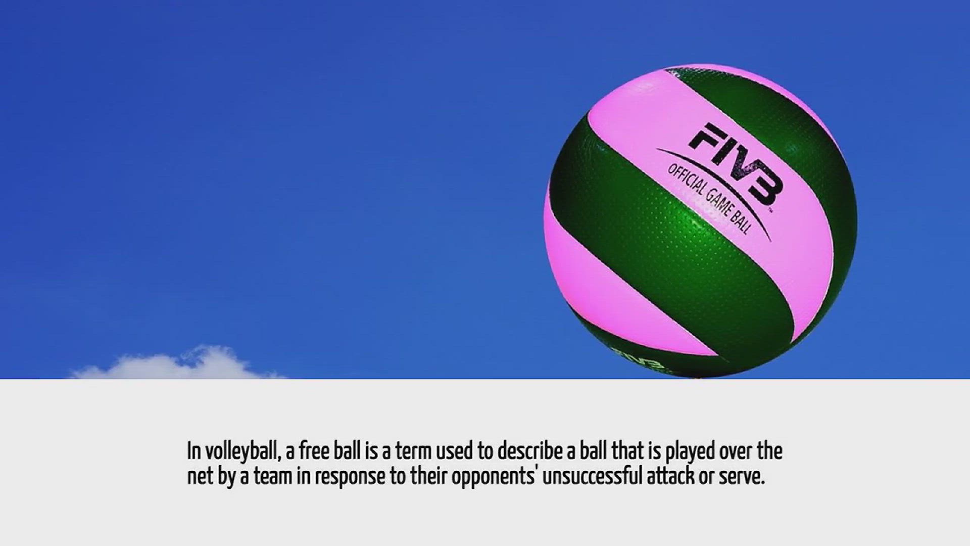 Video thumbnail for What Is A Free Ball In Volleyball