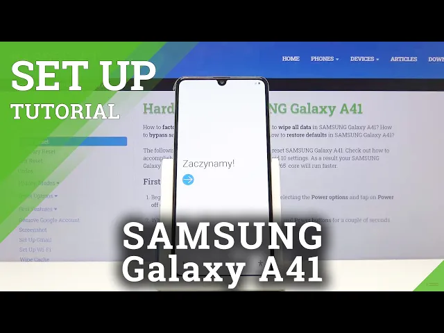 Video thumbnail for Set Up Process in SAMSUNG Galaxy A41 – Configuration & Activation