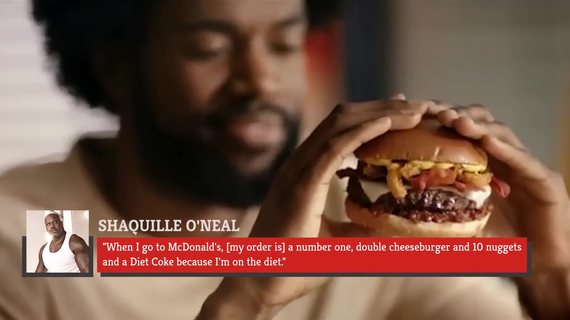 Video thumbnail for Shaq's McDonald's Order Almost Never Changes & It's Perfection