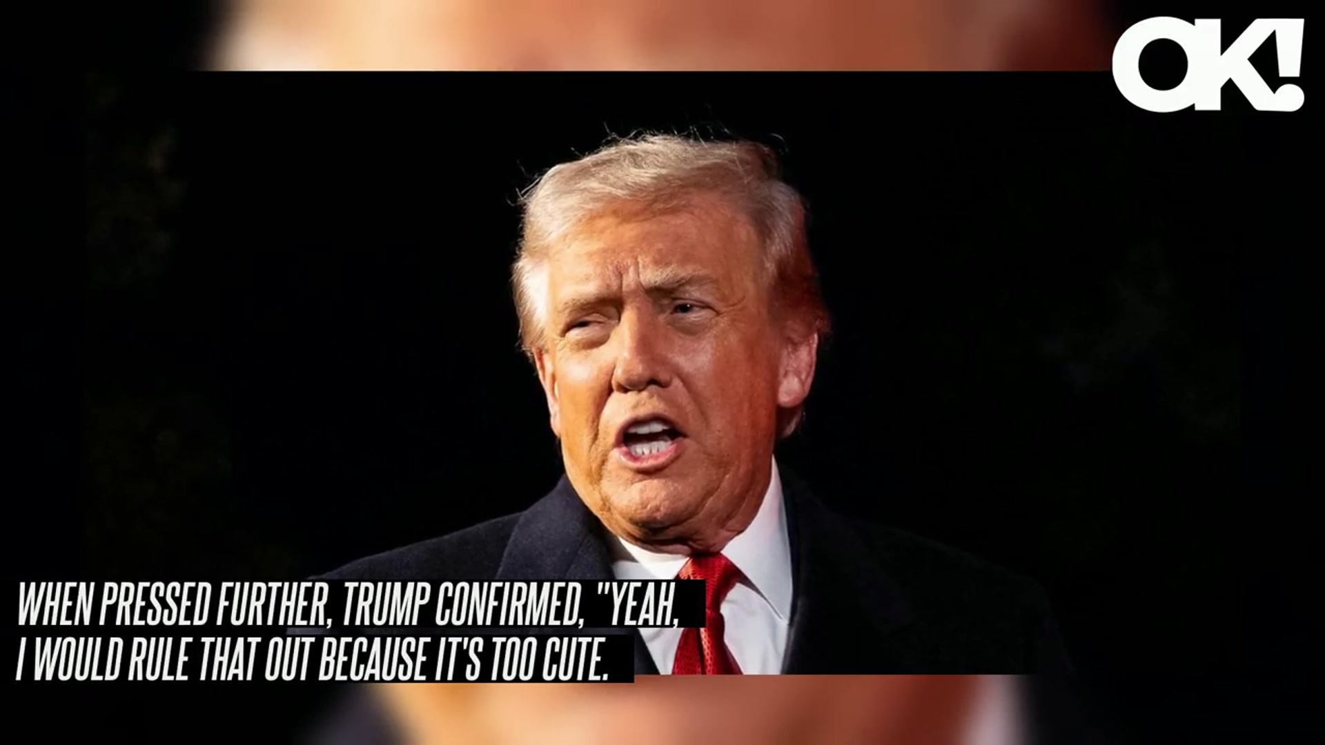 'Video thumbnail for Donald Trump Shuts Down Theory He'd Stay in White House as Vice President: 'It's Too Cute''