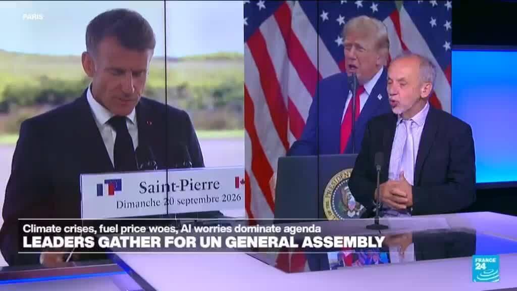 Video thumbnail for Macron, Trump hold 'constructive' talks ahead of UN General Assembly