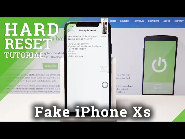 Video thumbnail for Hard Reset Fake iPhone Xs - Erase All Data via Settings