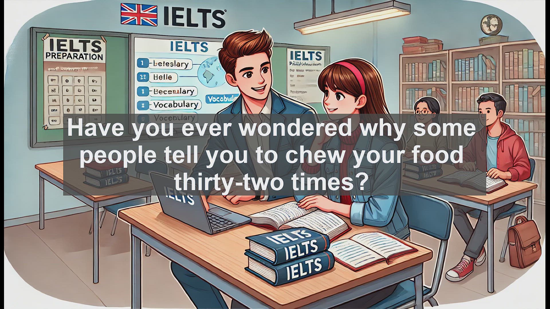 'Video thumbnail for 2000 Must Know IELTS 9.0 Vocabulary - Masticate: The Science of Chewing Explained'