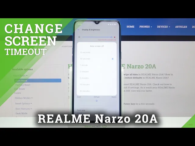 Video thumbnail for How to Change Screen Timeout on REALME Narzo 20A – Display Settings