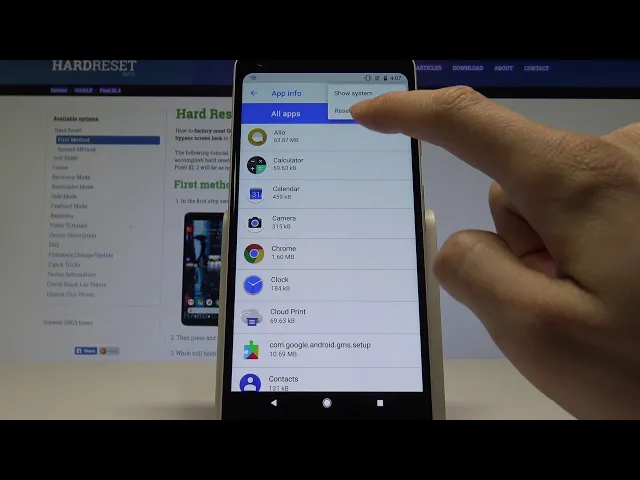 Video thumbnail for How to Reset App Preferences in GOOGLE Pixel XL 2 - Restore Default Apps Settings