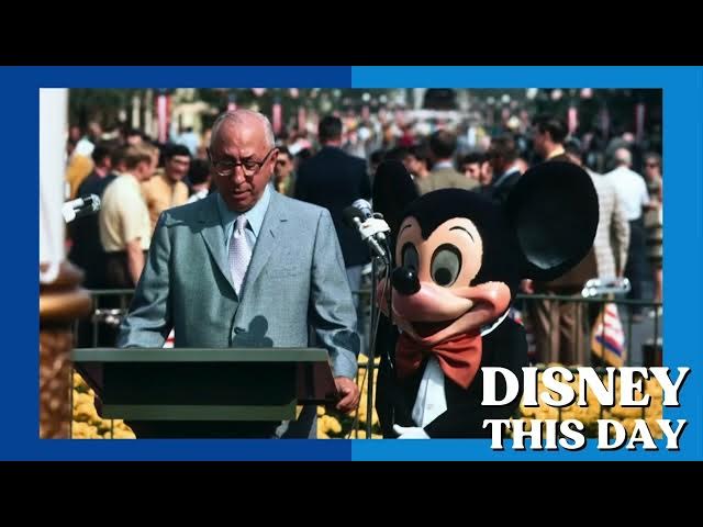 Video thumbnail for Walt Disney World Dedication | DISNEY THIS DAY | October 25, 1971
