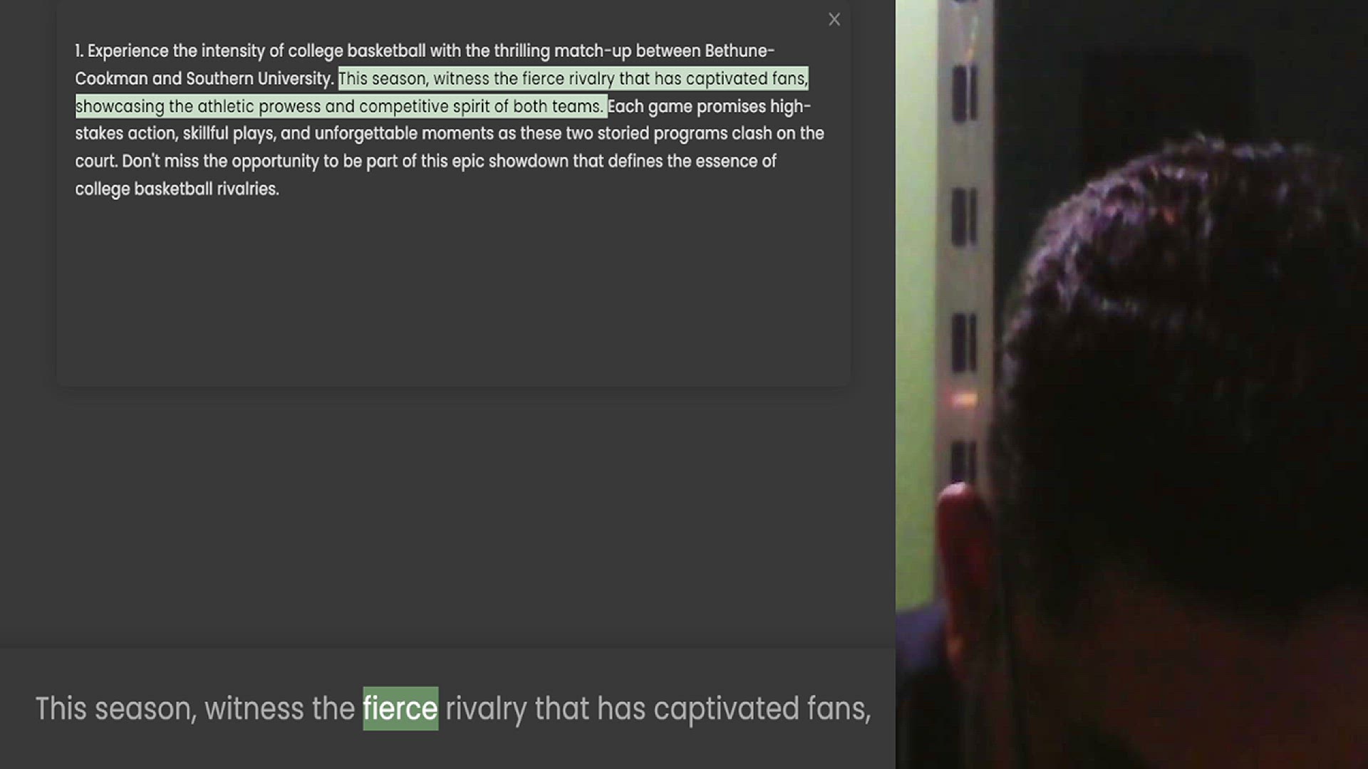 Video thumbnail for 1. Experience the intensity of college basketball with the thrilling match-up between Bethune-Cookman and Southern University. This season, witness the fierce rivalry that has captivated fans, showcasing the athletic prowess and competiti