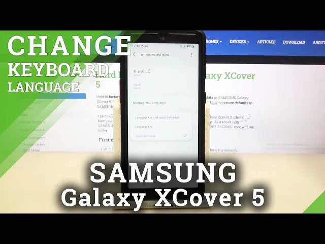 Video thumbnail for How to Change Keyboard Language on SAMSUNG Galaxy XCover 5 – Keyboard Language