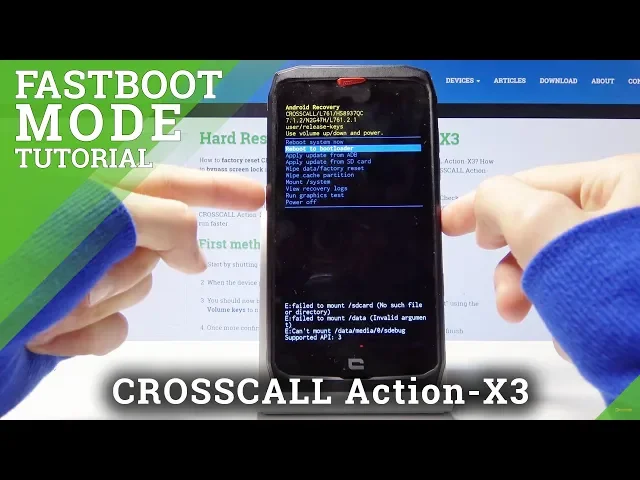Video thumbnail for How to Fastboot on CROSSCALL Action-X3 - Fastboot Enter & Exit