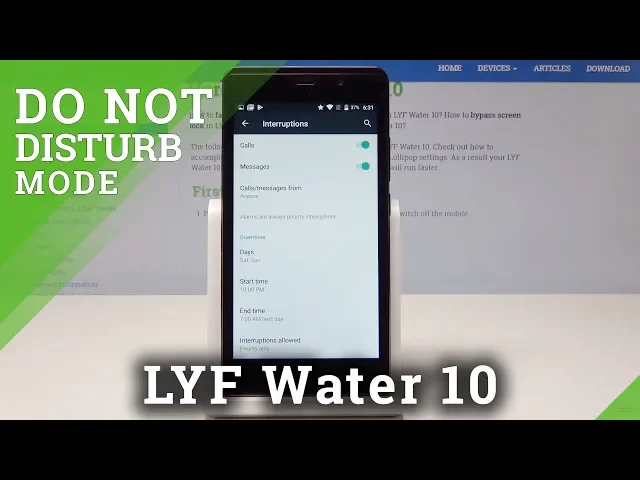 Video thumbnail for How to Activate Do Not Disturb Mode in LYF Water 10 - Mute Sounds & Vibrations