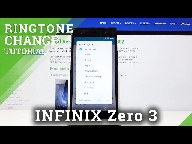 Video thumbnail for How to Change Ringtone in INFINIX Zero 3 – Find Ringtone List