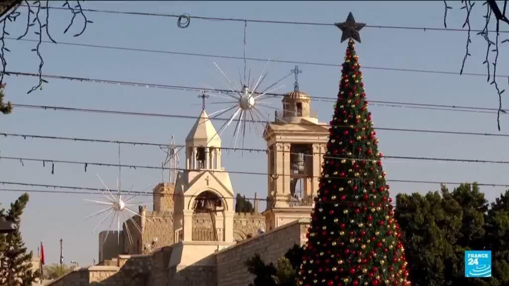 Video thumbnail for Christmas celebrations slowly return to Bethlehem, Jesus' birthplace