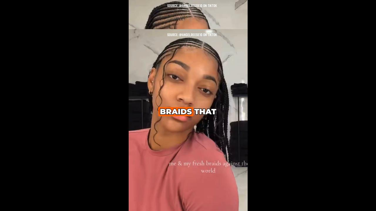 Video thumbnail for Angel Reese’s New Braids = Main Character Energy