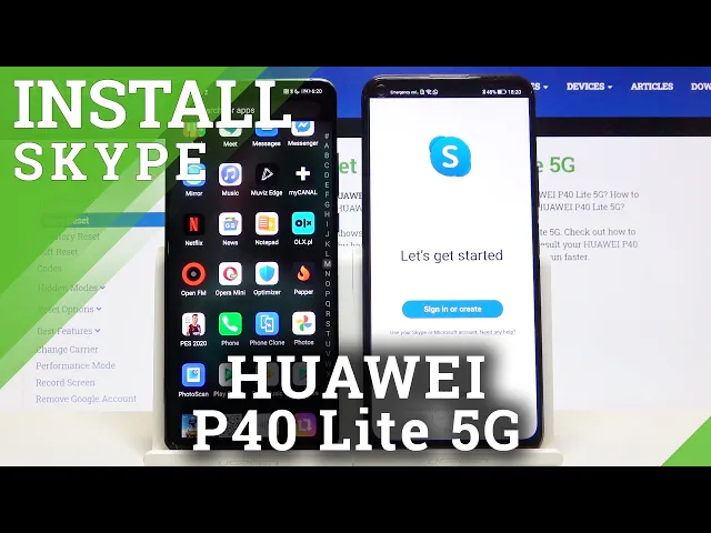 Video thumbnail for How to Download Skype in HUAWEI P40 Lite 5G – Find Skype App
