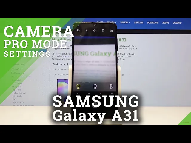 Video thumbnail for How to Use Camera Pro Mode in SAMSUNG Galaxy A31 – Find Advanced Camera Options