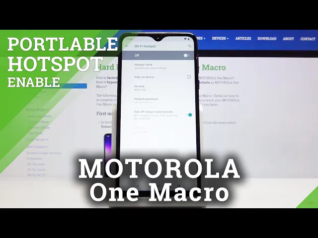 Video thumbnail for How to Enable Portable Hotspot in MOTOROLA One Macro – Activate Mobile Hotspot