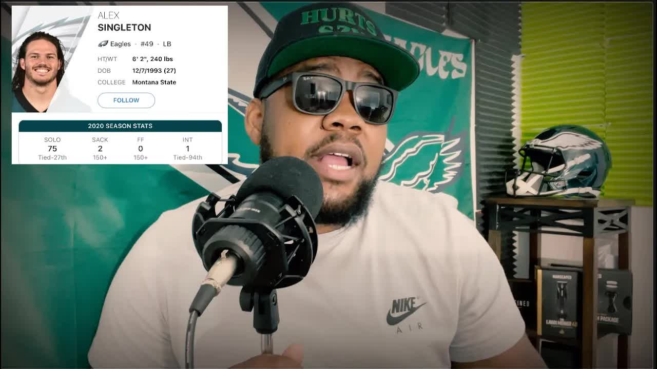 Video thumbnail for Lord Brunson: eagles' linebackers 2021 - alex singleton, eric wilson & more!