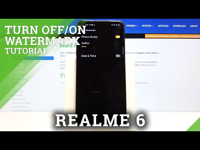 Video thumbnail for How to Deactivate Camera Watermark in Realme 6 – Camera Settings