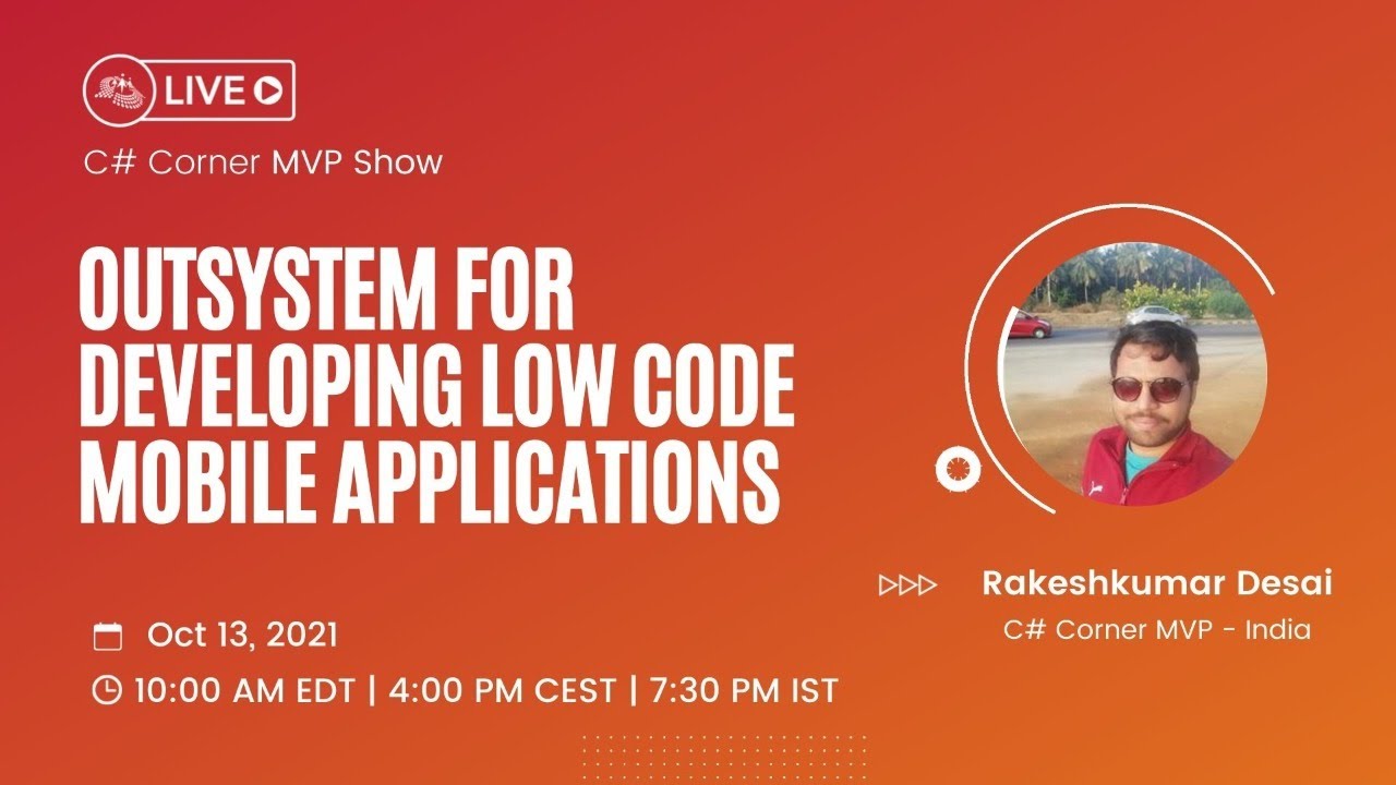 'Video thumbnail for Outsystem for developing Low code Mobile Applications - MVP Show ft. Rakeshkumar Desai'