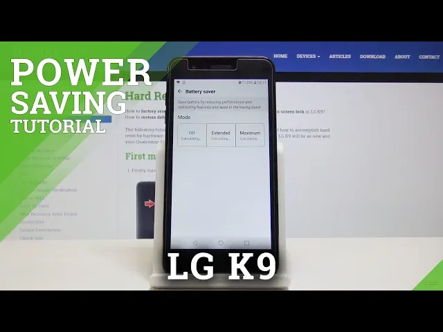 Video thumbnail for How to Activate Power Saving Mode in LG K9 - Low Power Solution
