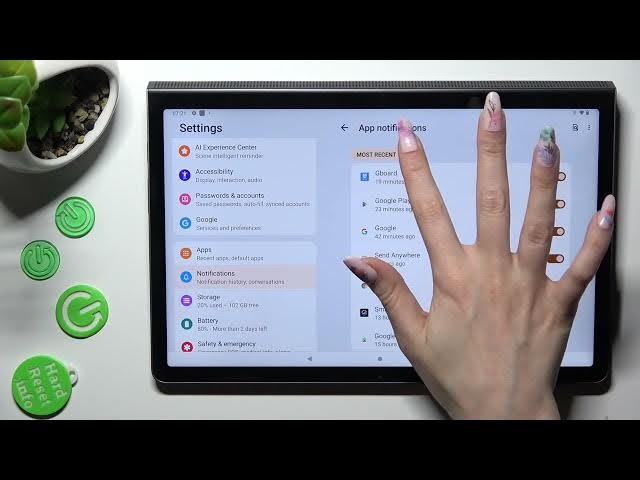 Video thumbnail for How to Turn On/Off App Notifications on Lenovo Yoga Tab 11 – Notification Settings