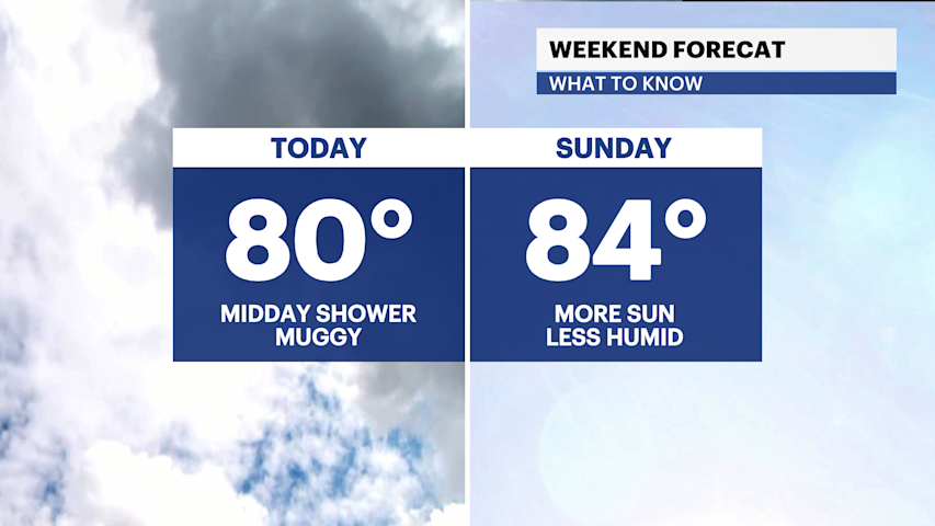 Video thumbnail for Weekend Forecast: A Saturday shower, but a spectacular Sunday for Brooklyn