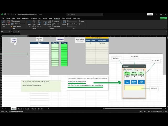 Video thumbnail for Excel Tip - How to set Userform position and autofill Textboxes with VBA
