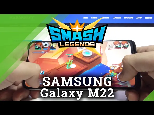 Video thumbnail for Samsung Galaxy M22 - Smash Legends Game Test
