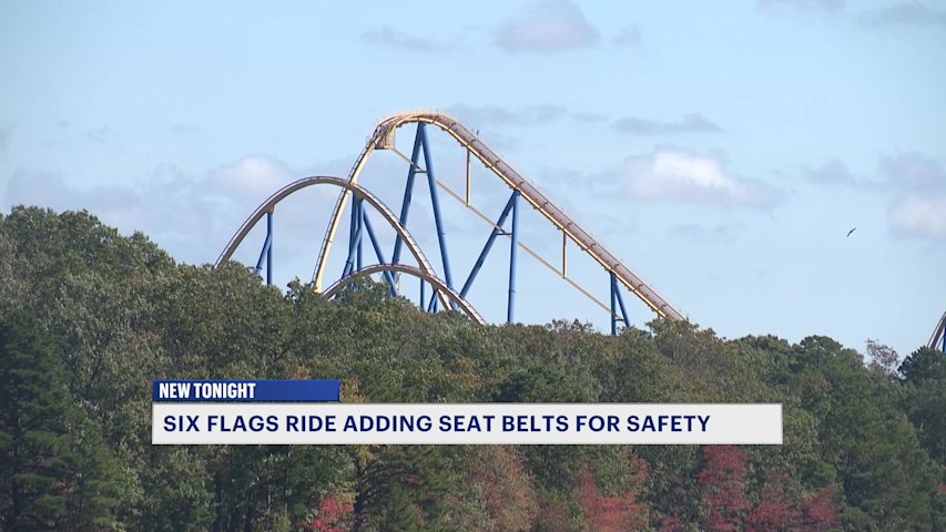 Video thumbnail for Six Flags to add seat belts to Nitro at Great Adventure after fatal fall in Georgia